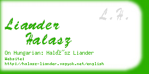 liander halasz business card